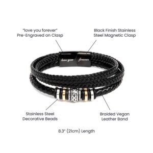 Gifts for Son From Mother and Father - The Most Beautiful Chapter - Love You Forever Bracelet