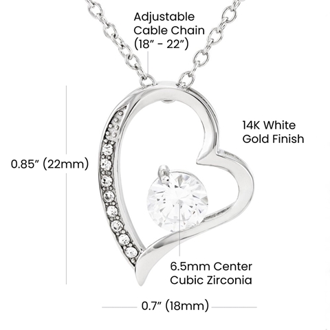 Gifts for Daughter From Mom - Forever Love Necklace