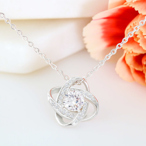 Gifts to Daughter In Law from Mother In Law - You Are The One - Love Knot Necklace